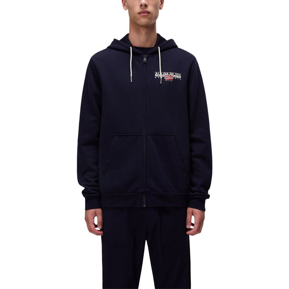 Napapijri Blue Cotton Hoodie