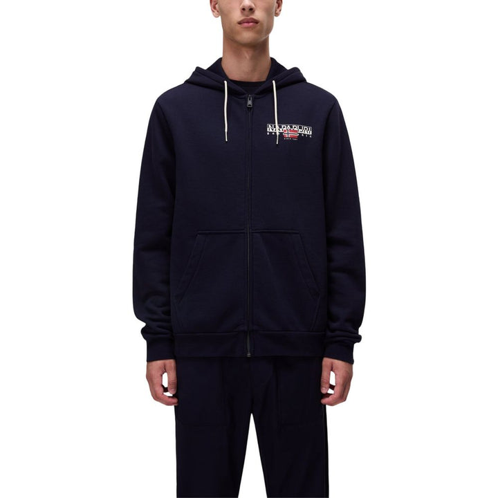 Napapijri Blue Cotton Hoodie