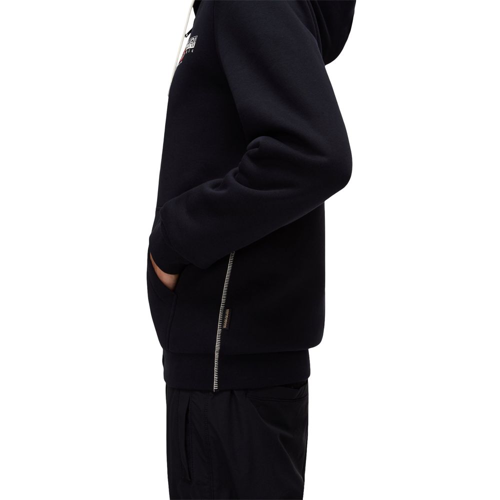 Napapijri Black Cotton Hoodie