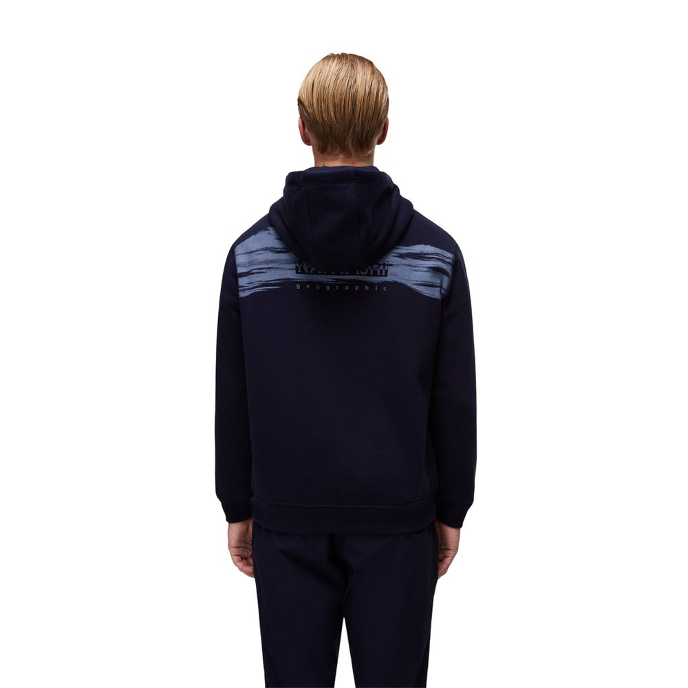Napapijri Blue Cotton Hoodie