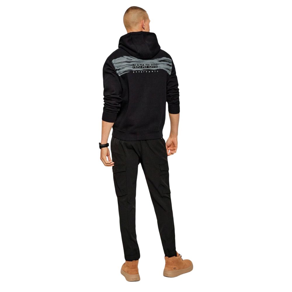 Napapijri Black Cotton Hoodie