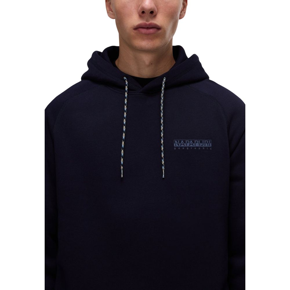 Napapijri Blue Cotton Hoodie