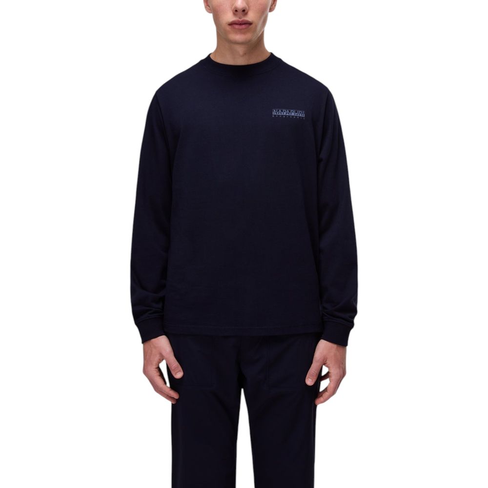 Napapijri Blue Cotton Sweatshirt