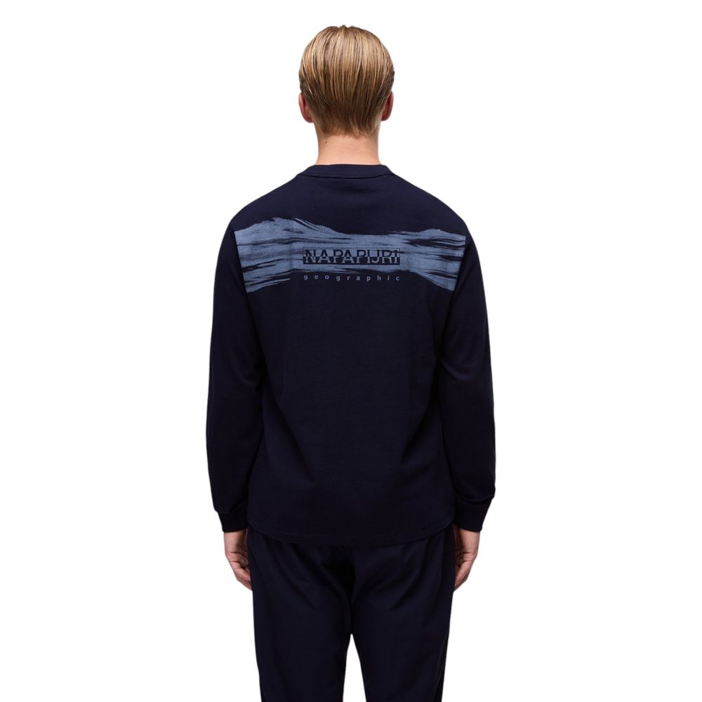 Napapijri Blue Cotton Sweatshirt