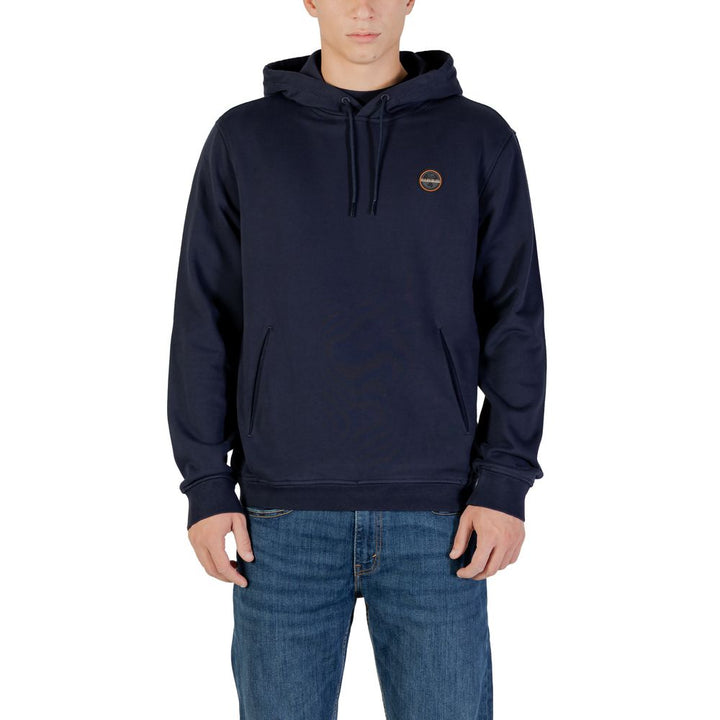 Napapijri Blue Cotton Hoodie