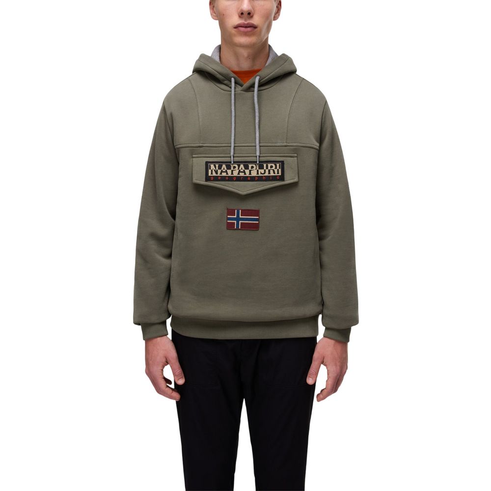 Napapijri Bicolor Cotton Hoodie