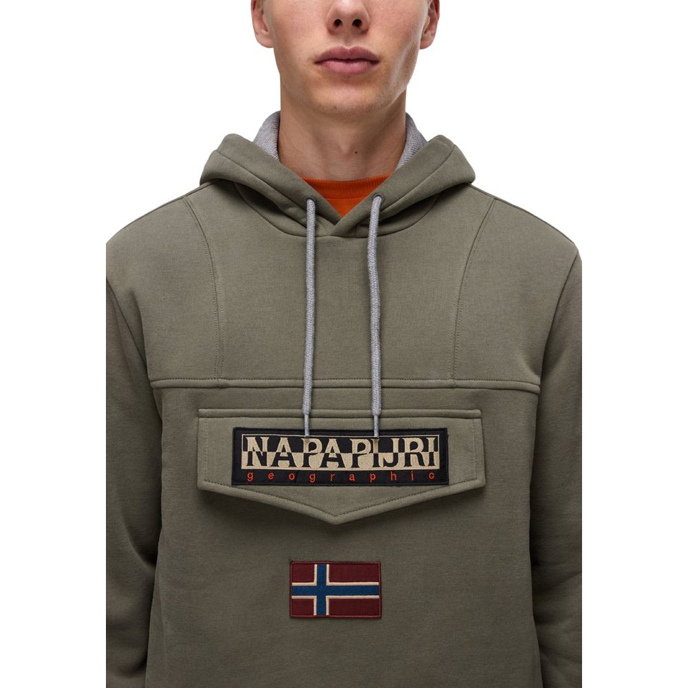 Napapijri Bicolor Cotton Hoodie