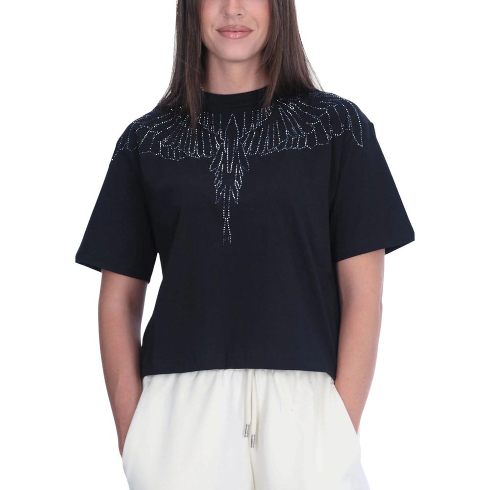 County of Milan Black Cotton T-Shirt