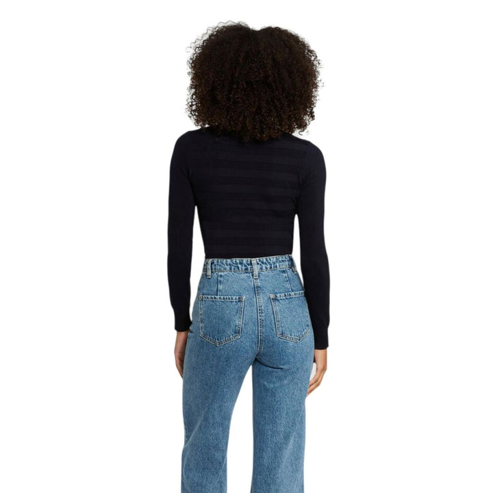 Morgan De Toi Black Viscose Turtleneck