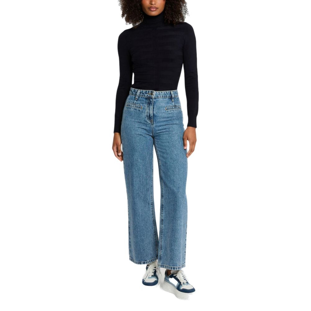Morgan De Toi Black Viscose Turtleneck