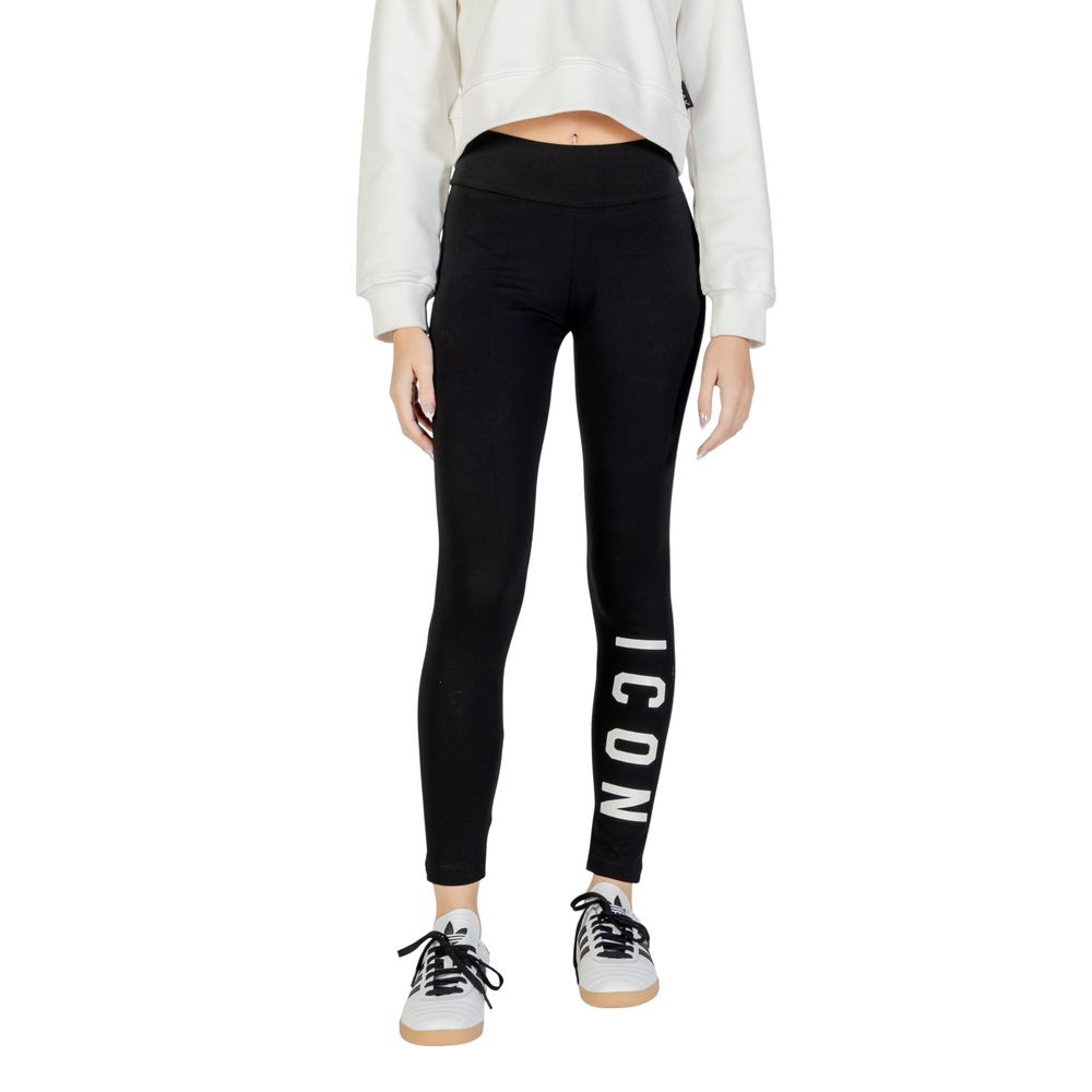 Icon Black Cotton Leggings