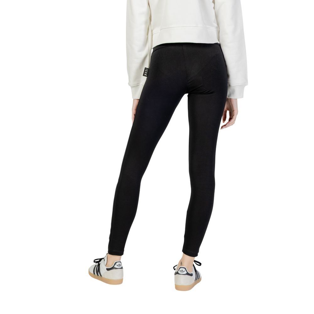 Icon Black Cotton Leggings