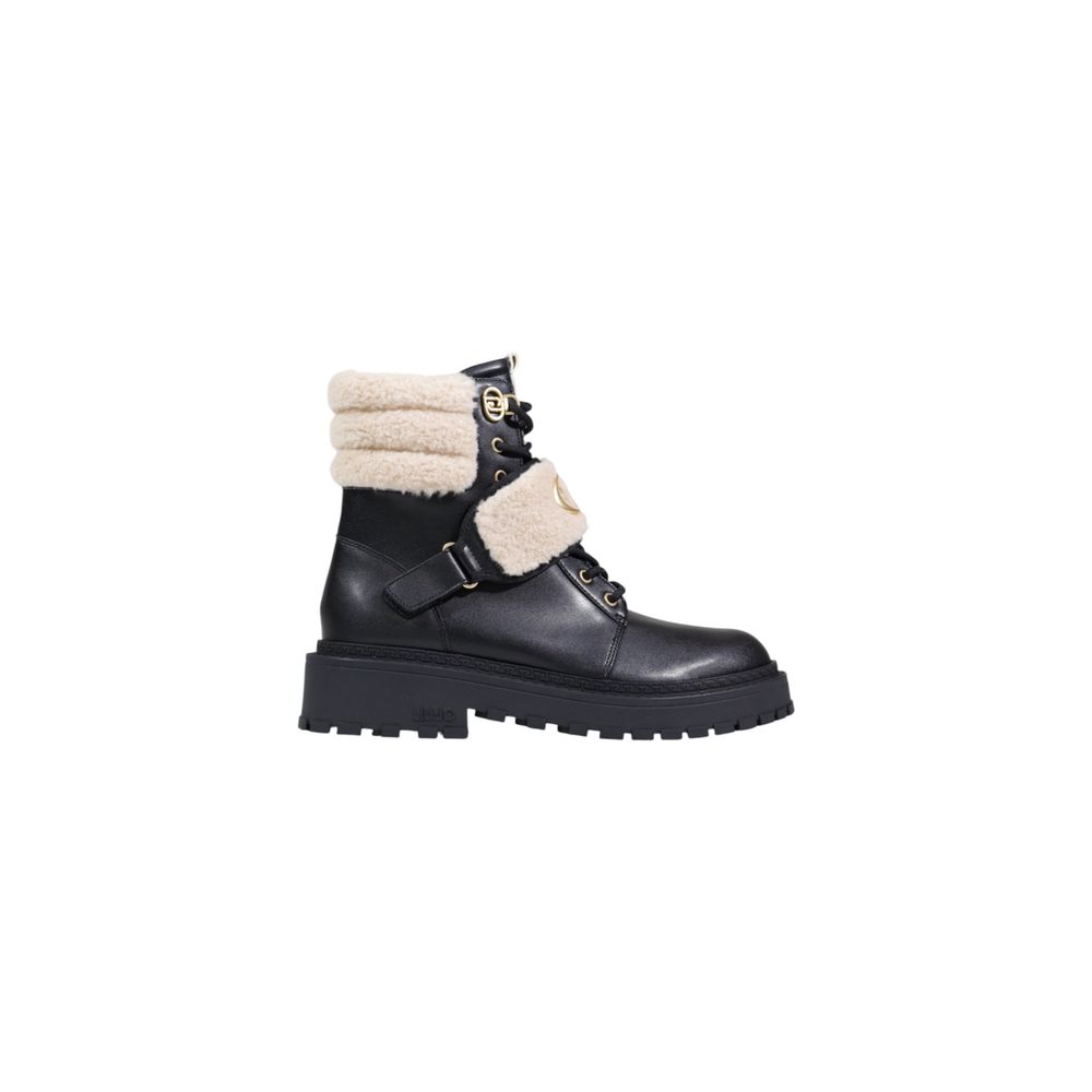 Liu Jo Black Artificial Leather Ankle Boots