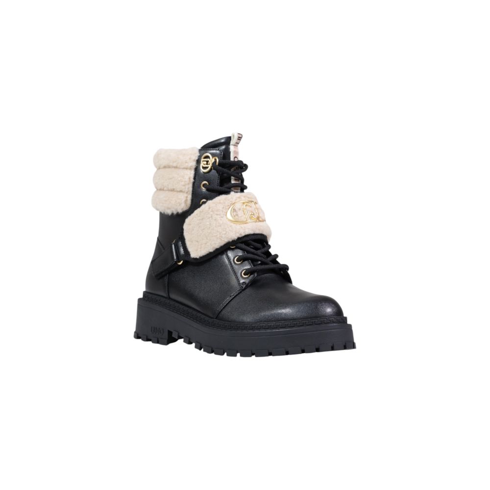 Liu Jo Black Artificial Leather Ankle Boots