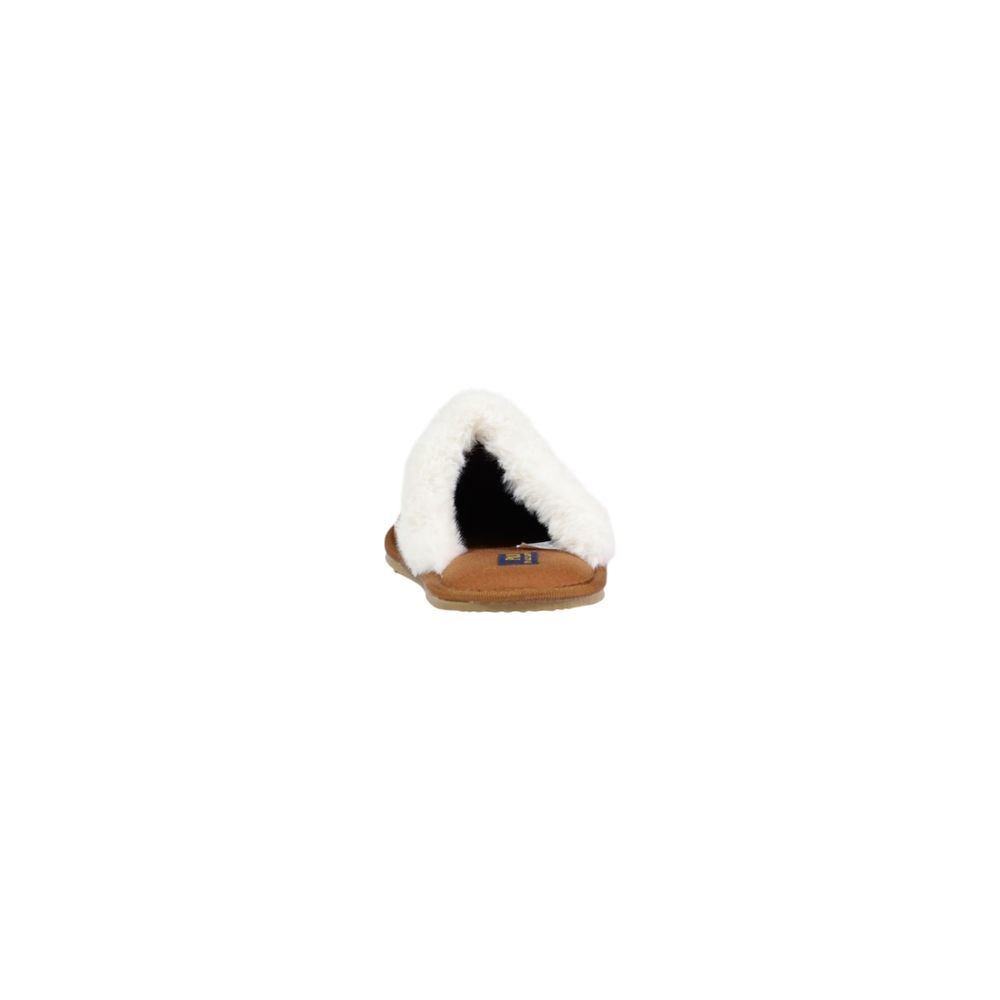 Ralph Lauren Brown Textile Slippers