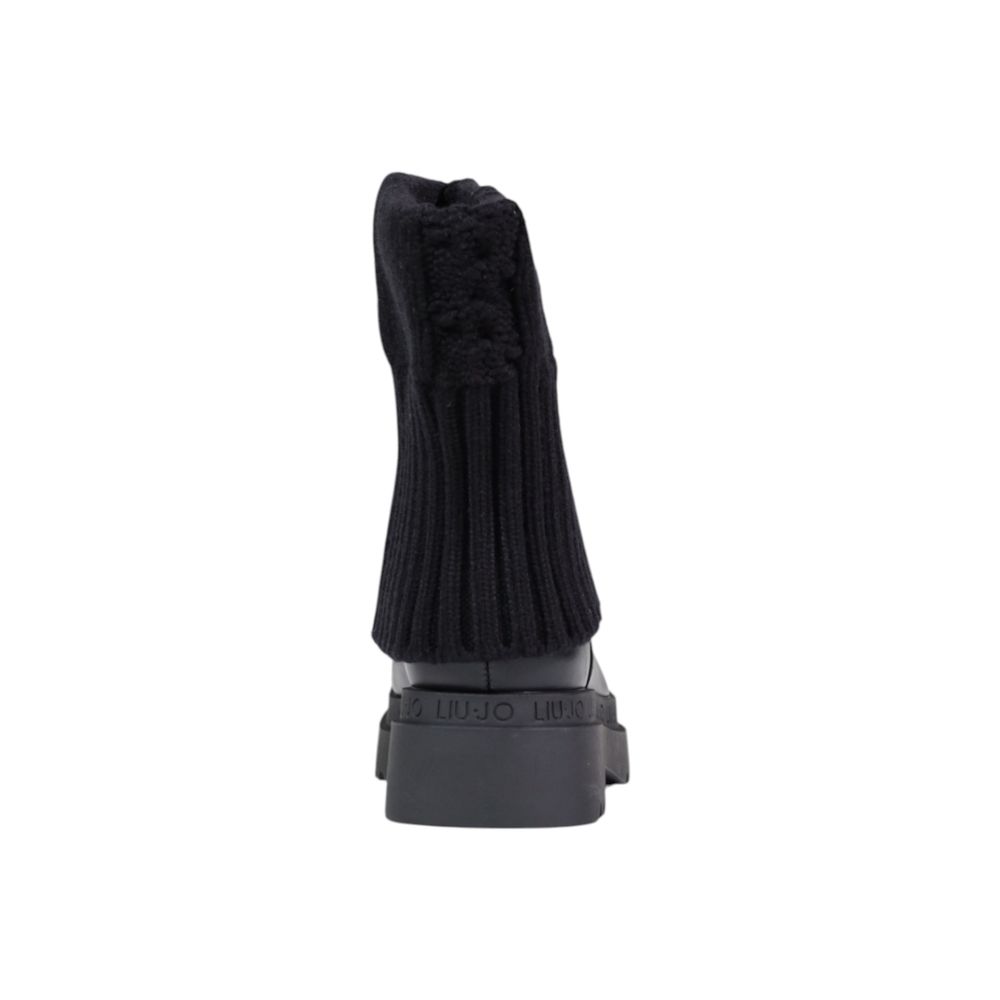 Liu Jo Black Artificial Leather Ankle Boots