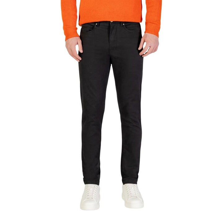 Borghese Gray Cotton Skinny Pants