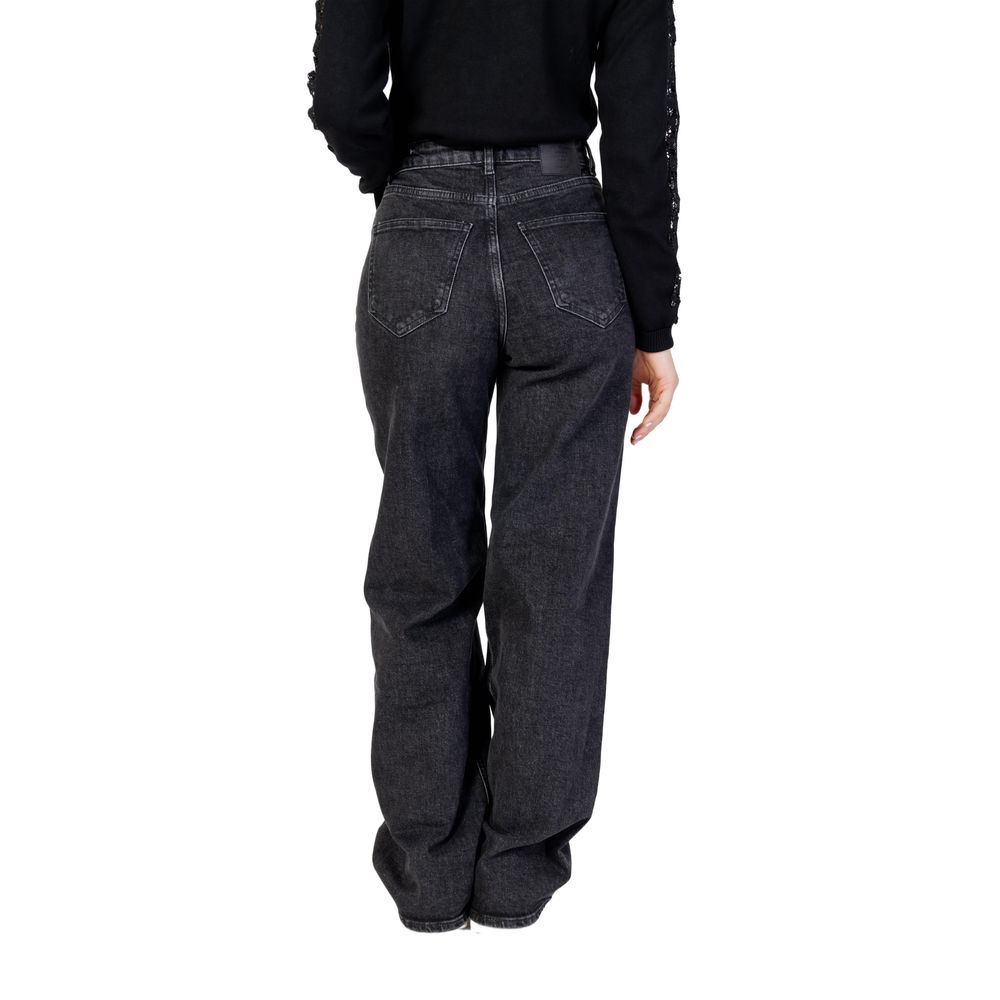 Only Black Cotton Relaxed Fit Jeans