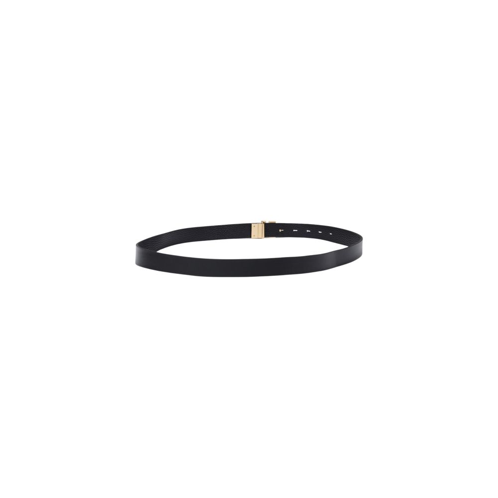Calvin Klein Black Leather Regular Belt