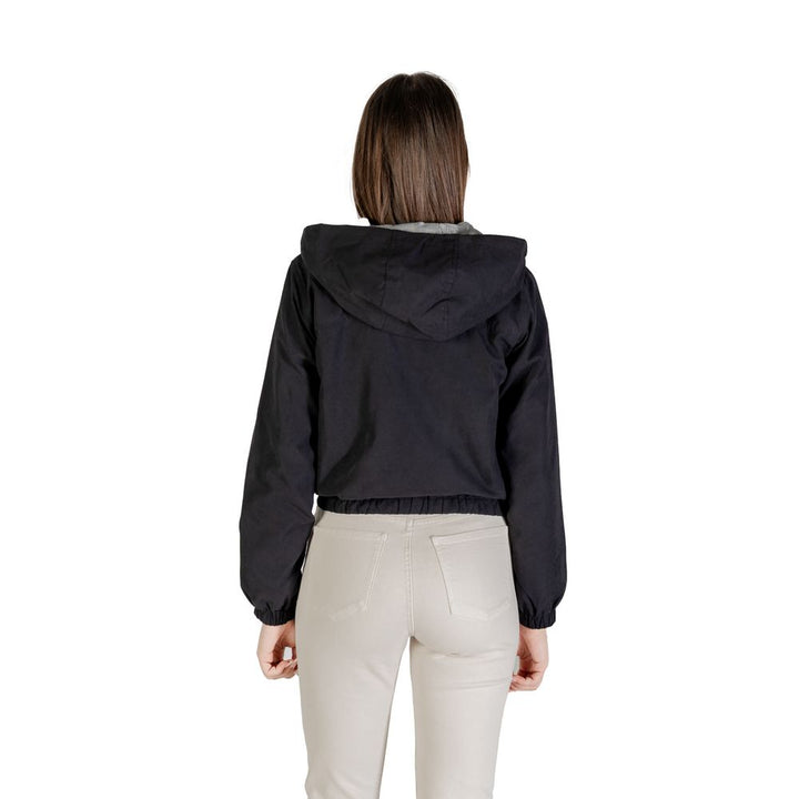 Jacqueline De Yong Black Polyester Shell Jacket