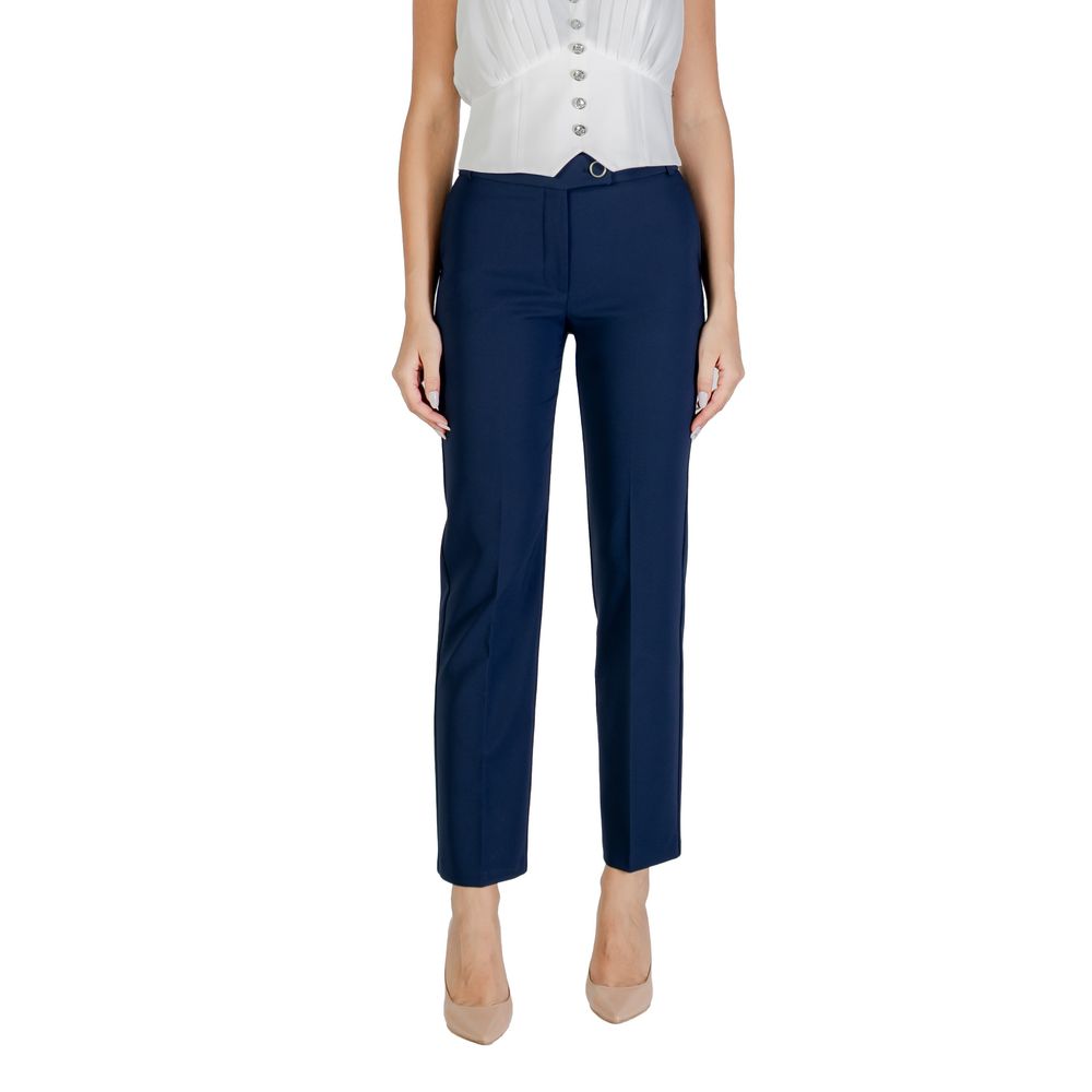 Rinascimento Blue Polyester Dress Pants
