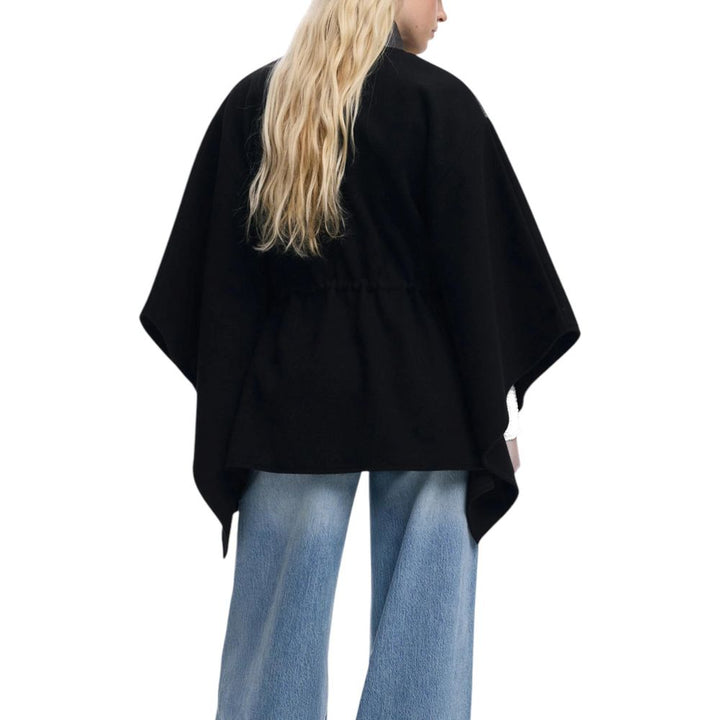 Desigual Black Polyester Jackets And Coat