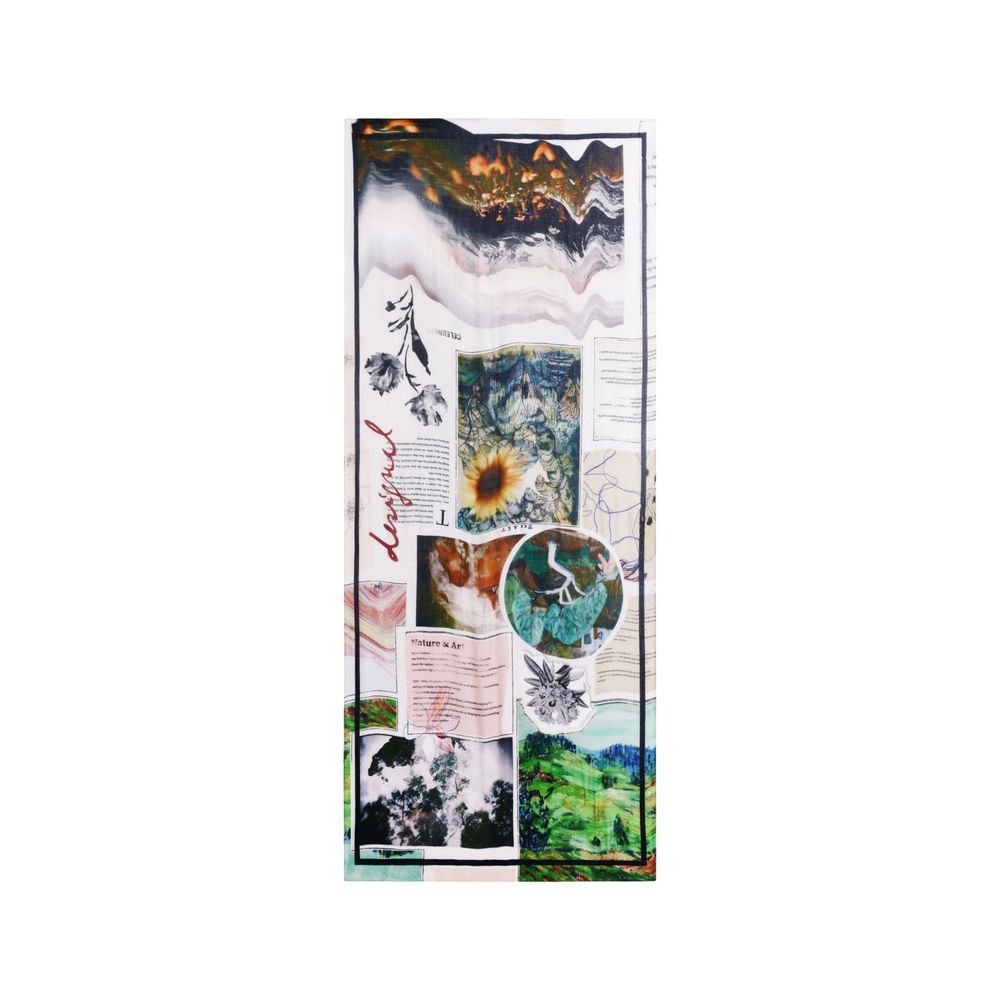 Desigual Bicolor Viscose Foulard
