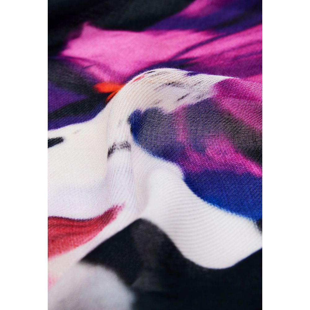 Desigual Black Viscose Foulard