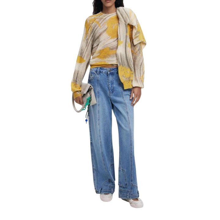Desigual Bicolor Polyamide Sweatshirt