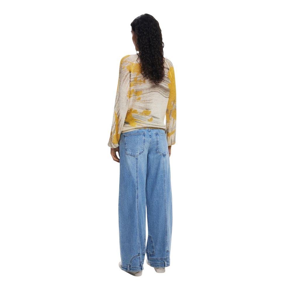 Desigual Bicolor Polyamide Sweatshirt