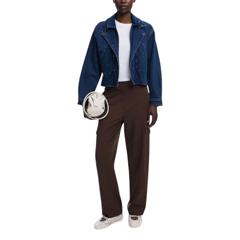 Desigual Brown Polyester Casual Pants