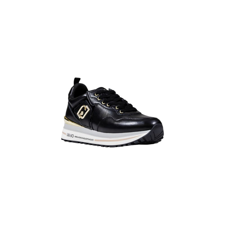 Liu Jo Black Artificial Leather Platform Sneakers