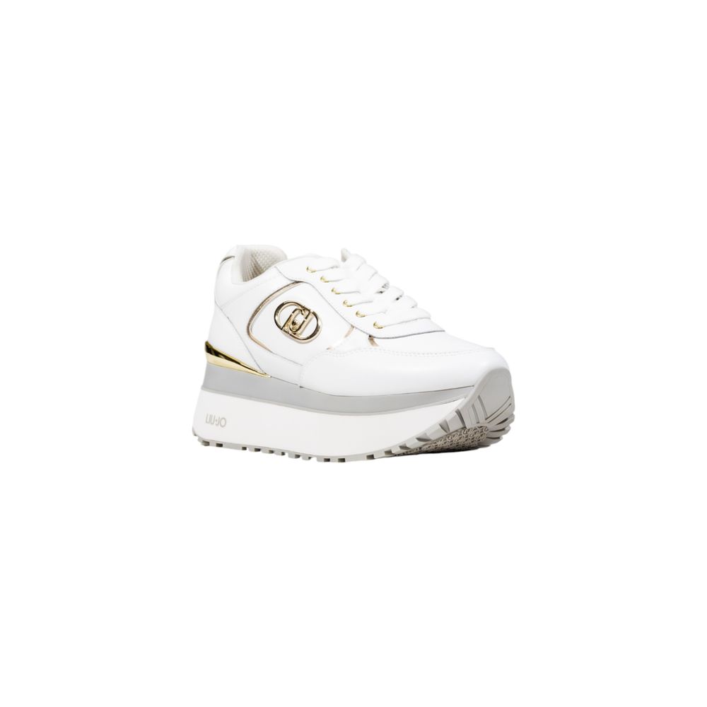 Liu Jo White Artificial Leather Platform Sneakers