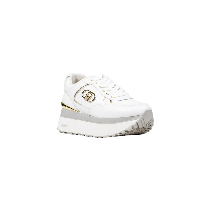 Liu Jo White Artificial Leather Platform Sneakers