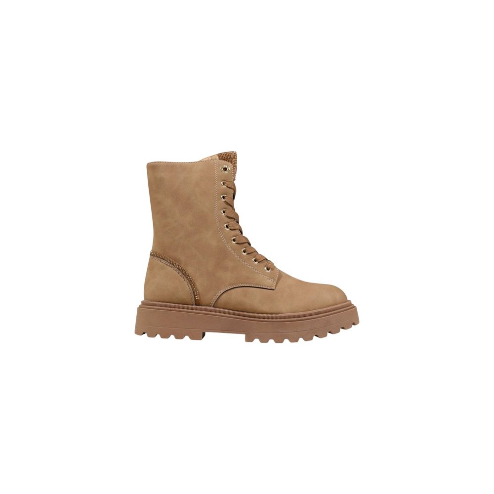 Alviero Martini Prima Classe Beige Polyethylene Lace-Up Boots