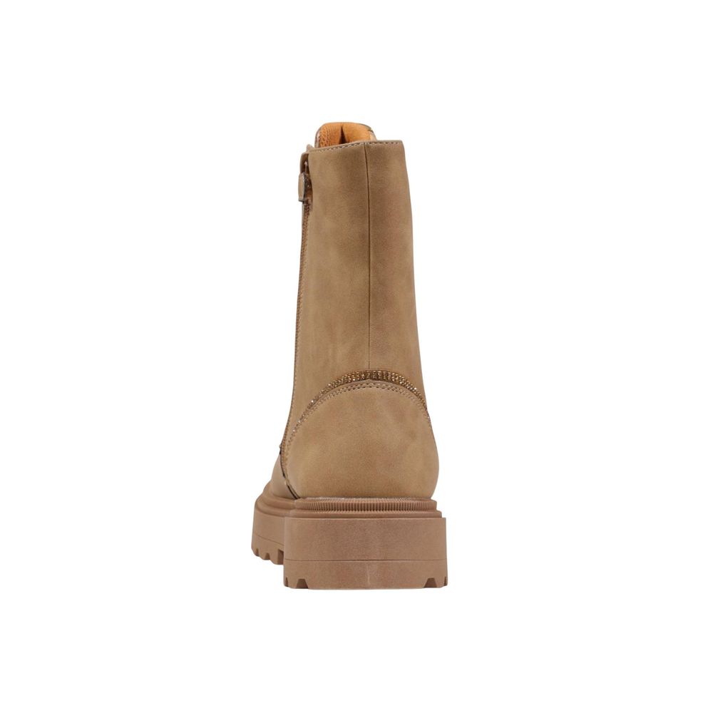 Alviero Martini Prima Classe Beige Polyethylene Lace-Up Boots