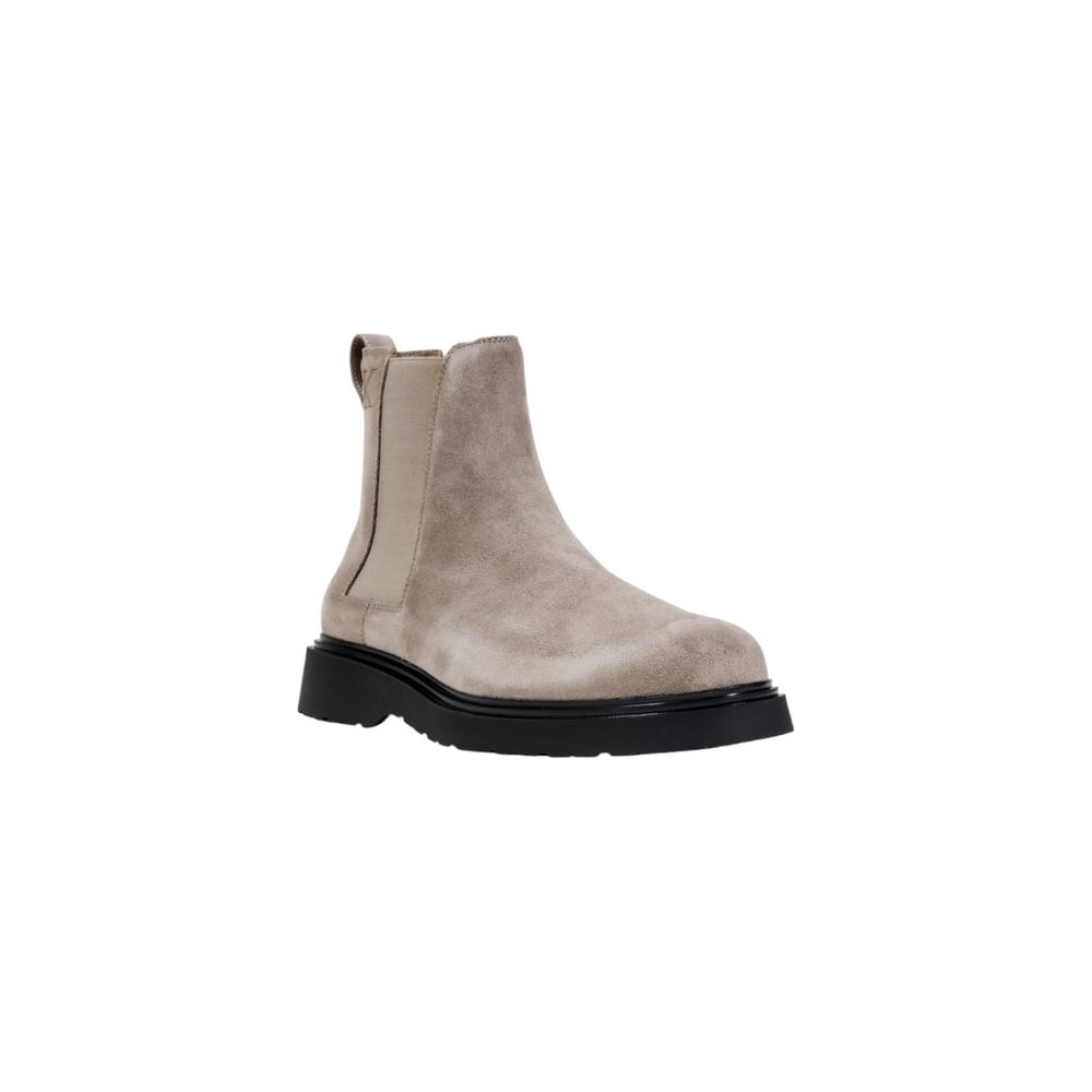 Calvin Klein Jeans Gray Suede Leather Chelsea Boots