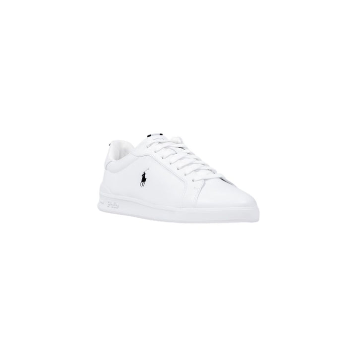 Ralph Lauren White Leather Low Top Sneakers