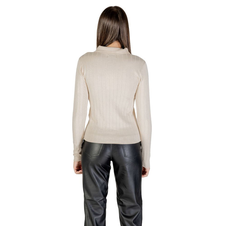 Jacqueline De Yong Beige Viscose Sweatshirt