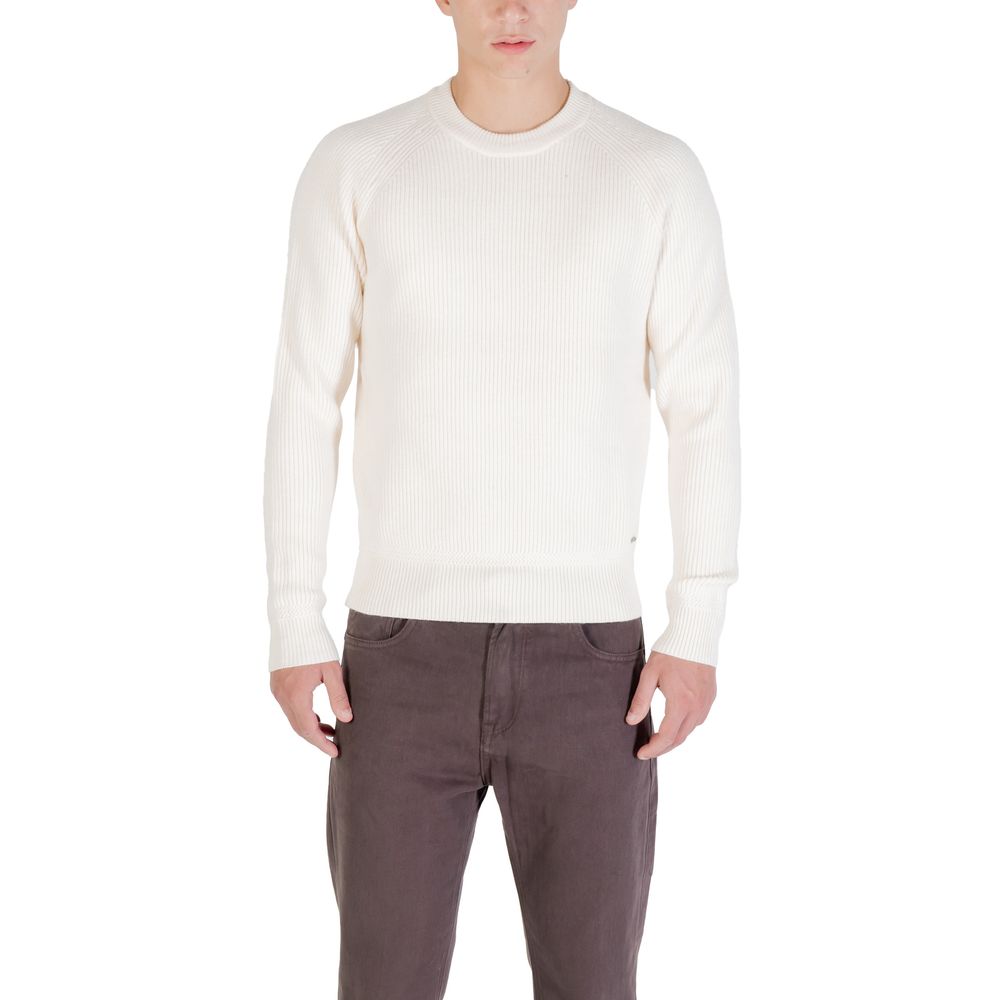 Gianni Lupo Cream Polyester Sweatshirt
