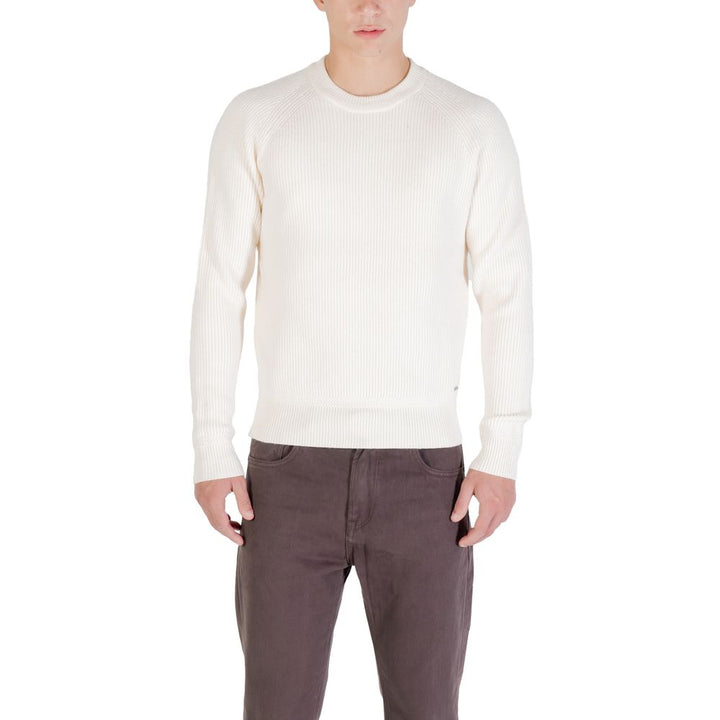 Gianni Lupo Cream Polyester Sweatshirt