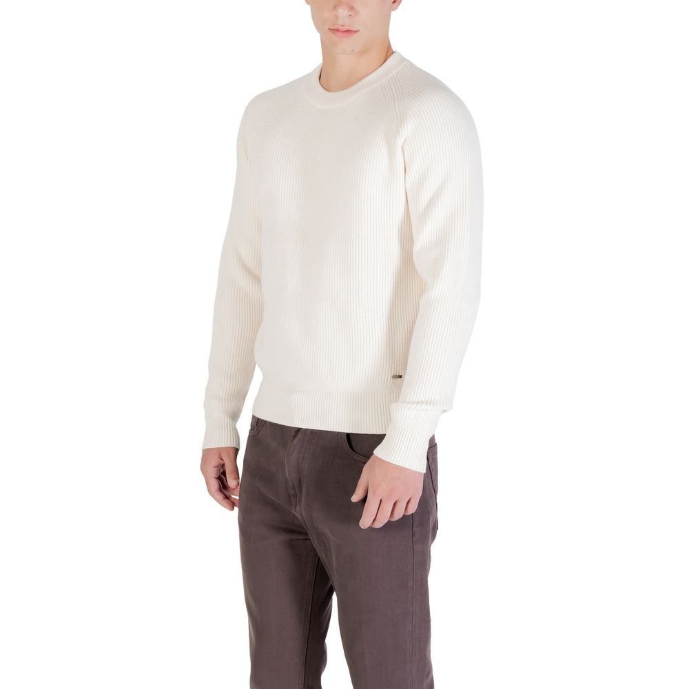 Gianni Lupo Cream Polyester Sweatshirt