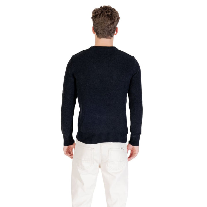 Gianni Lupo Black Polyester Sweatshirt