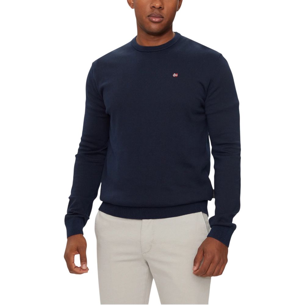 Napapijri Blue Cotton Sweatshirt