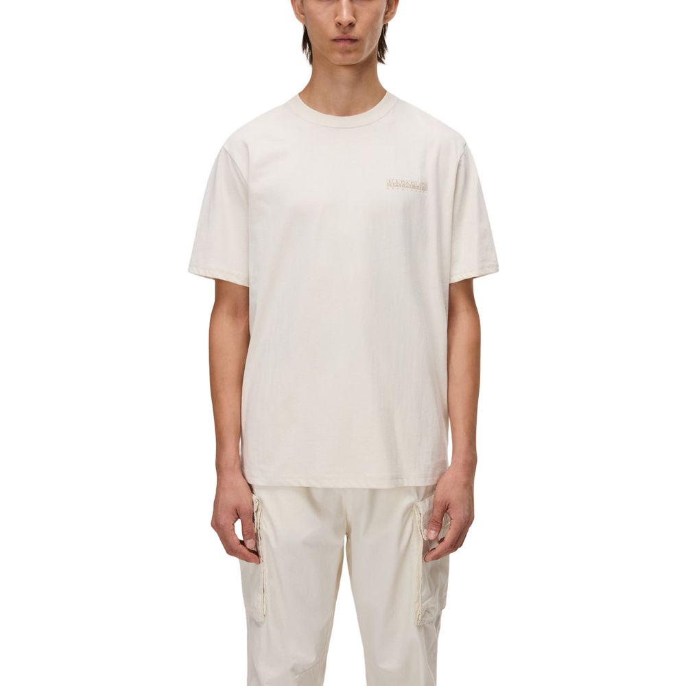 Napapijri Beige Cotton T-Shirt
