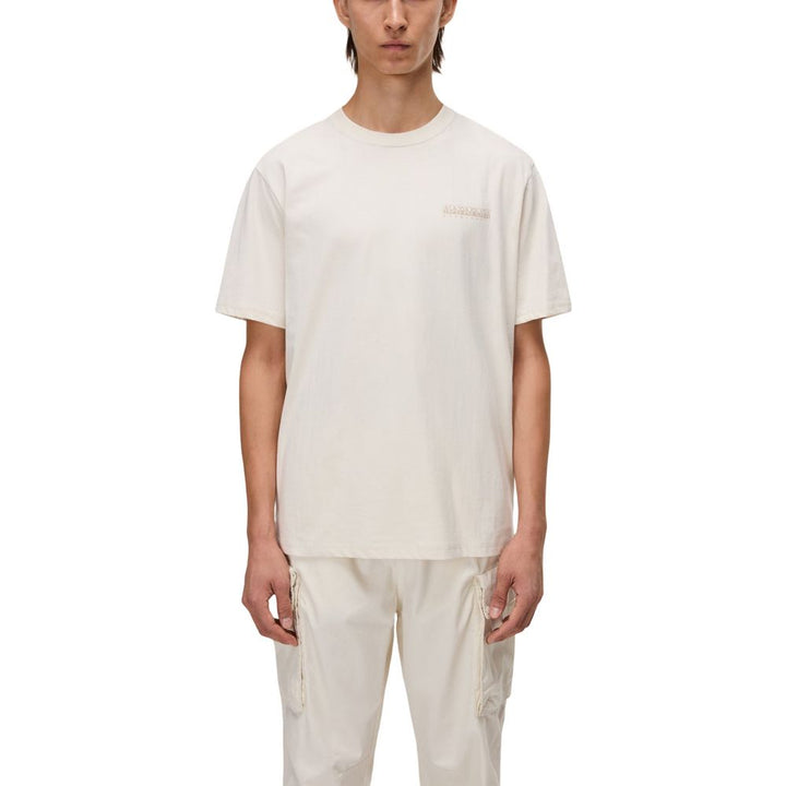 Napapijri Beige Cotton T-Shirt