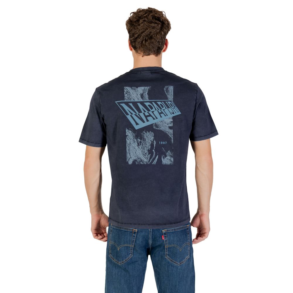 Napapijri Blue Cotton T-Shirt