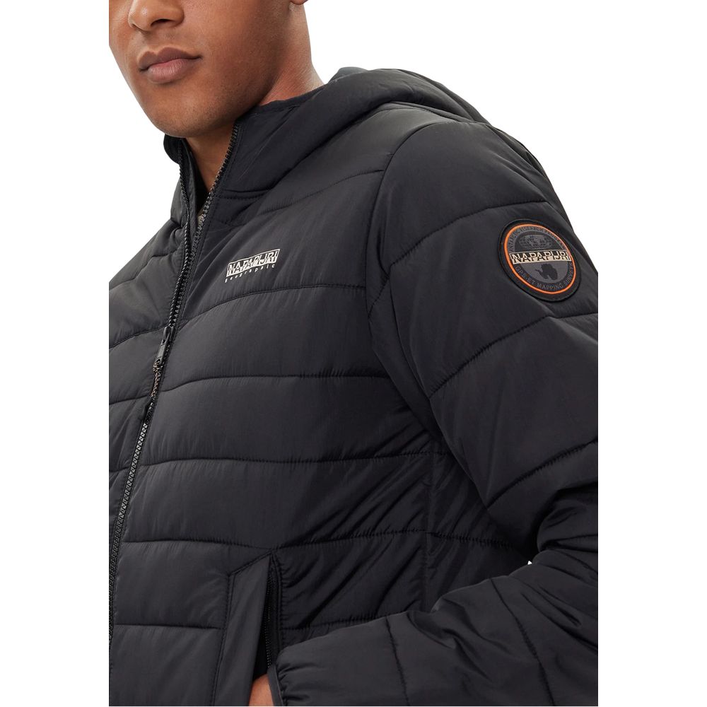 Napapijri Black Polyamide Shell Jacket
