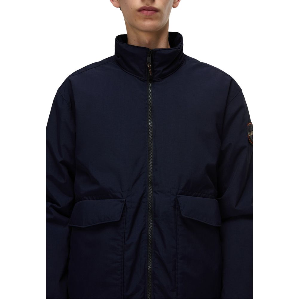 Napapijri Blue Polyamide Coat