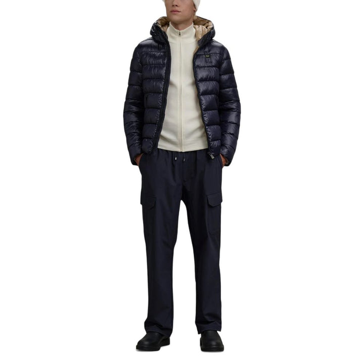 Blauer Blue Polyester Coat